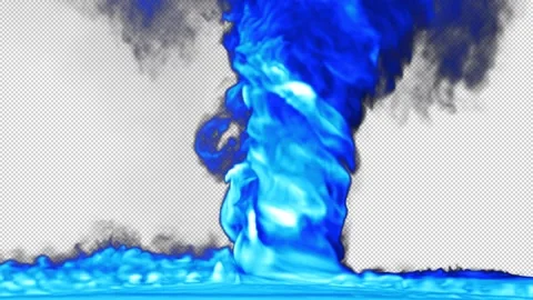 Blue tornado swirl loop effect Video stock 261800515