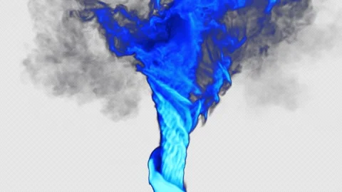 Blue tornado swirl loop effect Stock Footage 261801107