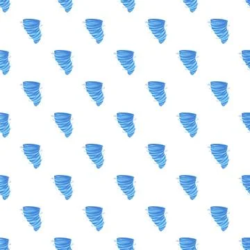 Blue tornado vortex icons repeating on a white background イラスト素材