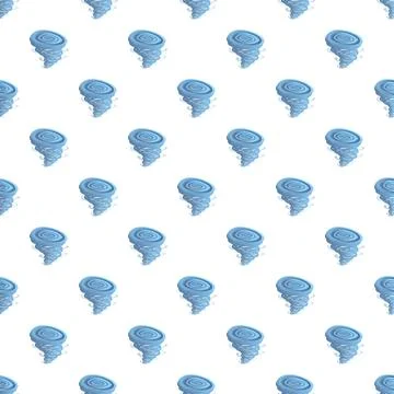 Blue tornado vortex seamless weather pattern background イラスト素材