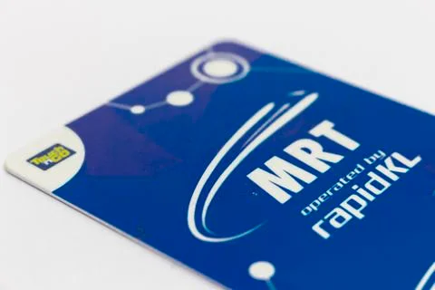 Blue Touch n Go (Touch and Go) card, cashless touch card payment system Stock Photos