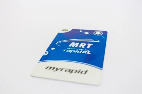 Blue Touch n Go (Touch and Go) card, cashless touch card payment system Stock Photos