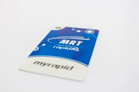 Blue Touch n Go (Touch and Go) card, cashless touch card payment system Stock Photos