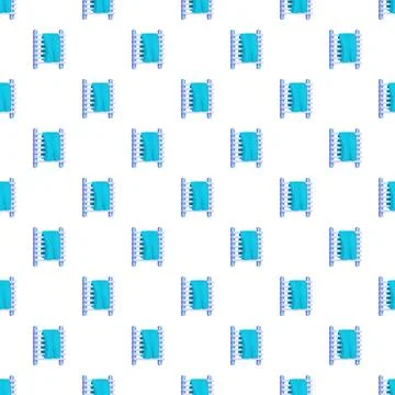 Blue towel drying rack seamless pattern background Stock Illustration