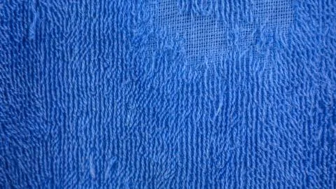Blue towel texture for background Stock Photos