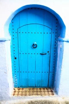Blue town Chefchaouen Stock Photos