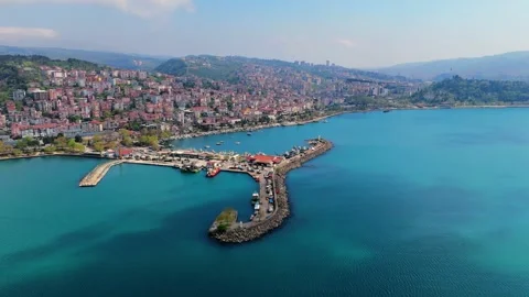Blue Town from sky Stock Footage 277954968