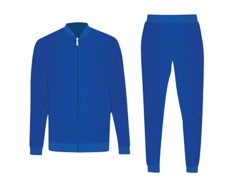 Blue tracksuit Illustrazione stock