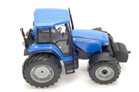 Blue tractor Stock Photos