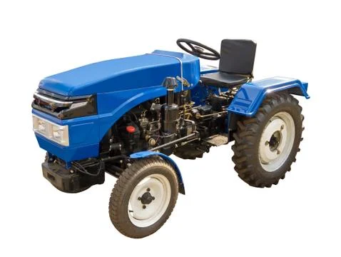 Blue tractor Stock Photos