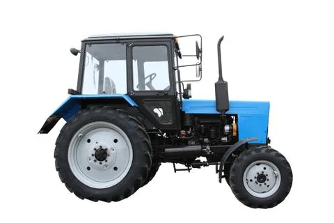Blue tractor Stock Photos