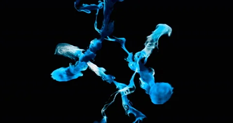 Blue Trails of smoke background transition Colorful lines smoke spreading alpha Vídeos de archivo 103795399