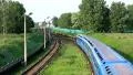 Blue train HD Footage