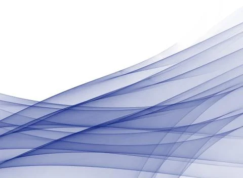 Blue translucent abstraction Illustrazione stock