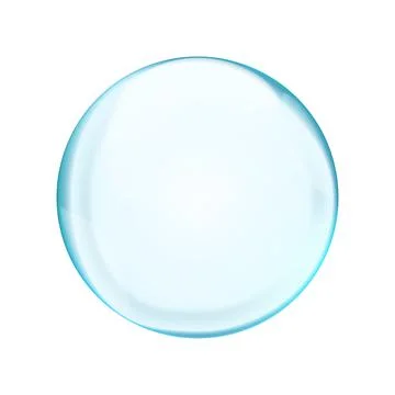Blue translucent light sphere with glares and transparency Stock Illustration