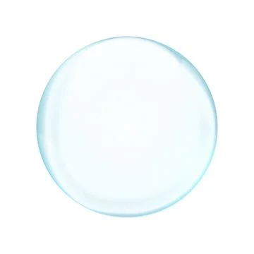 Blue translucent light sphere with glares and transparency Stock Illustration