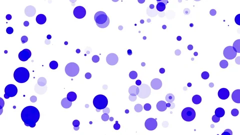 Blue translucent particles slowly moving on a white background. abstract animati Stock Footage 97214328