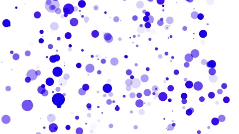 Blue translucent particles slowly moving on a white background. abstract animati Stock Footage 97214488