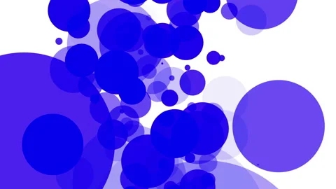 Blue translucent particles slowly moving on a white background. abstract animati Stock Footage 97214655
