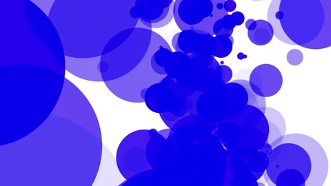 Blue translucent particles slowly moving on a white background. abstract animati Stock Footage 97214729
