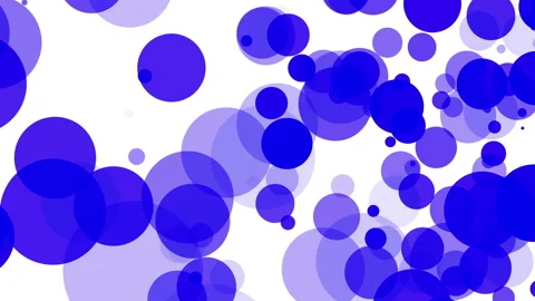 Blue translucent particles slowly moving on a white background. abstract animati Stock Footage 97214814