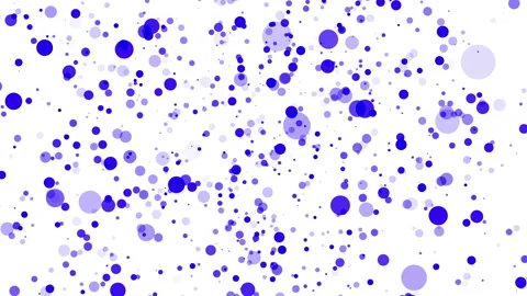 Blue translucent particles slowly moving on a white background. abstract animati Stock Footage 97215190