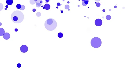 Blue translucent particles slowly moving on a white background. abstract animati Stock Footage 97215357