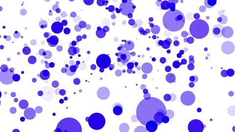 Blue translucent particles slowly moving on a white background. abstract animati Stock Footage 97215362