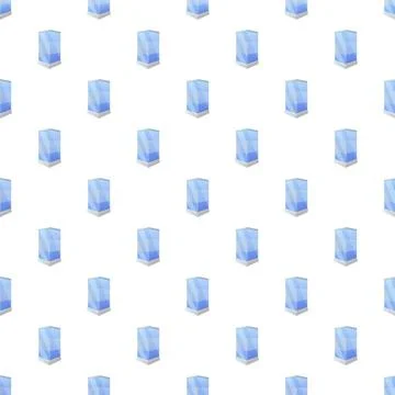 Blue transparent rectangle pattern on white background Illustrazione stock