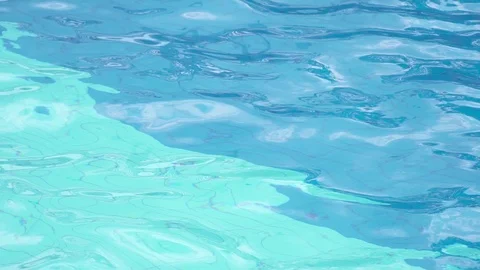 Blue Transparent Water In The Pool Stock-Footage 113817655