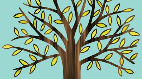 Blue tree Stock Footage 35570583