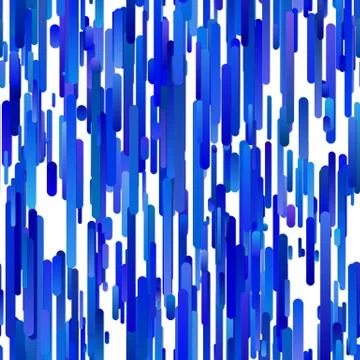 Blue trendy gradient background with vertical rounded stripe pattern Illustrazione stock