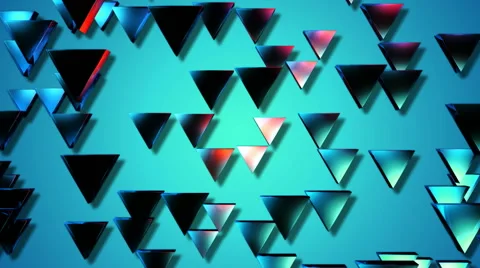 Blue triagonal lights 스톡 동영상 46998027