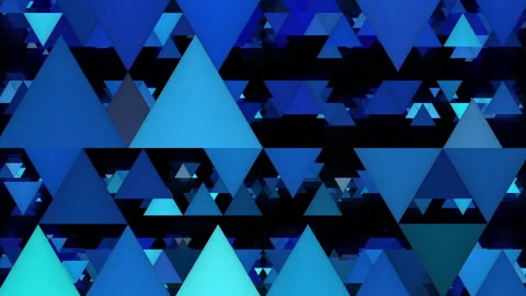 Blue triangle animated background Stock Footage 158149433