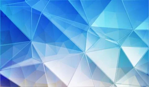 Blue triangle background Stock Illustration
