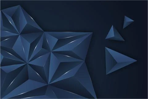 Blue triangle background. Stock Illustration