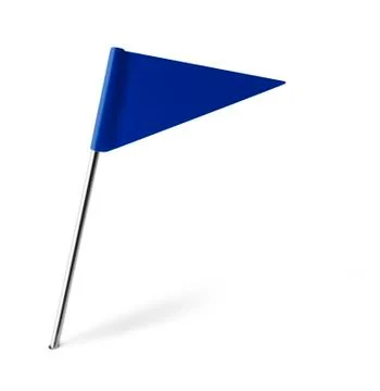 Blue Triangle Flag Stock Photos