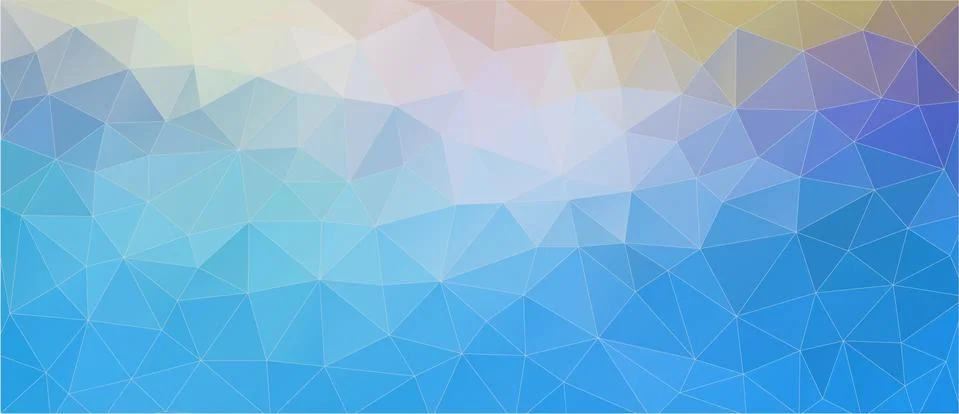 Blue triangle horizontal banner Stock Illustration