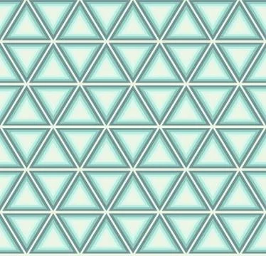 Blue triangle in mosaic Stock Illustration