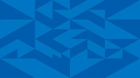 Blue triangle pattern background. Stock Illustration