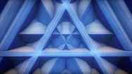 Blue Triangle Pattern Loop Video, Stage Background Loop Movie Stock Footage