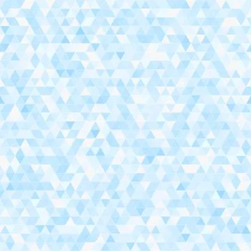 Blue triangle seamless mosaic background Stock Illustration