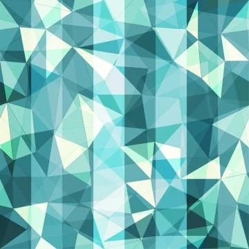 Blue triangle seamless pattern Stock Illustration
