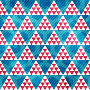 Blue triangle seamless pattern イラスト素材
