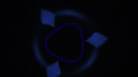 Blue triangle shape with squares technology. Stock Footage 339997473
