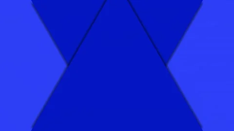 Blue triangle shape transition with transparent alpha channel for dynamic v.. Stock Footage 343140953