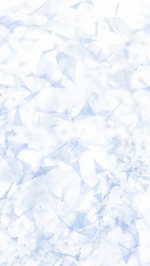 Blue triangle shapes motion on clean white vertical loop background Stock Footage 344139564