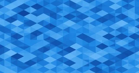 Blue Triangles Abstract Background Stock Illustration