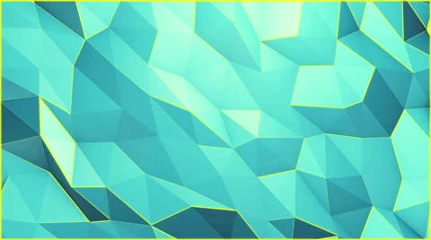 Blue triangles and yellow edges background, seamless looping. Video stock 48001863