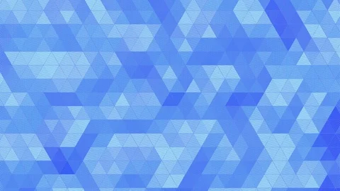 Blue triangles animated background Stock Footage 124183885